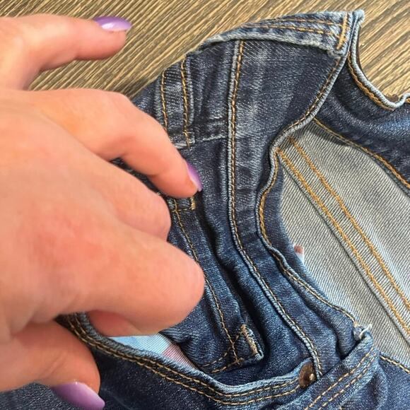 Lucky Brand Sofia Straight Jeans Mid-Rise Denim Medium Wash Blue Size 14/32 - Picture 7 of 12